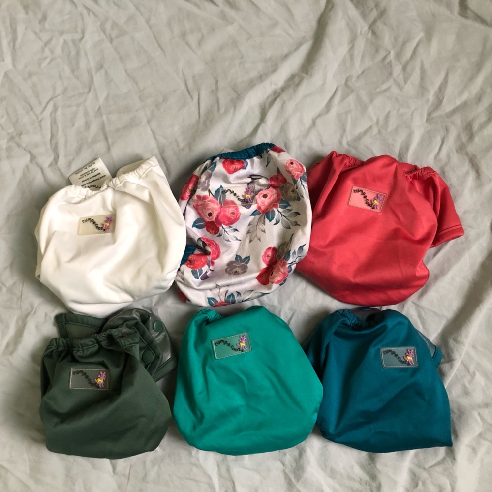 6 Newborn Rumparooz Cloth Diaper Covers